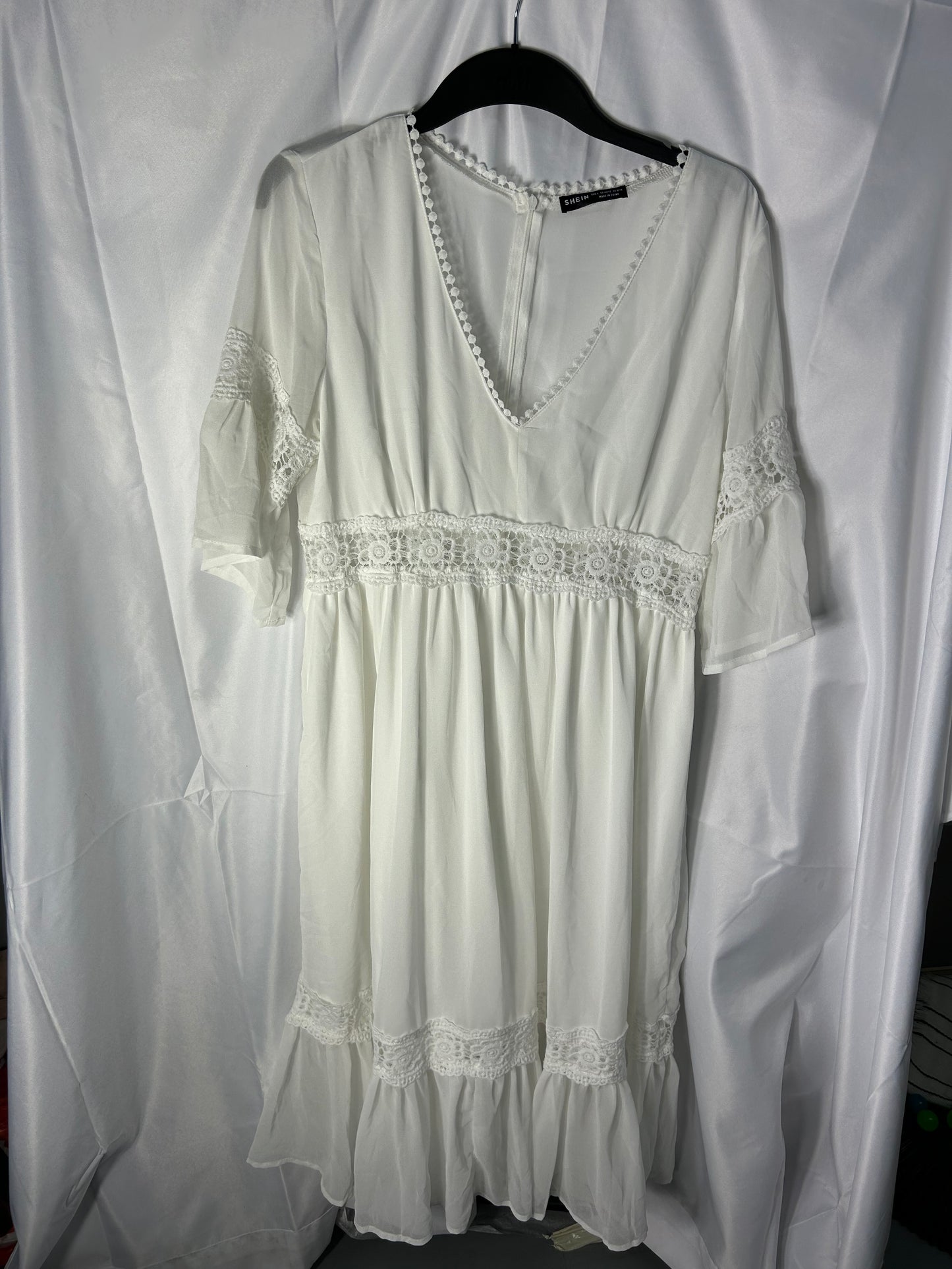 Ladies size large - White Shein Dress