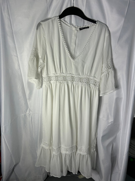 Ladies size large - White Shein Dress