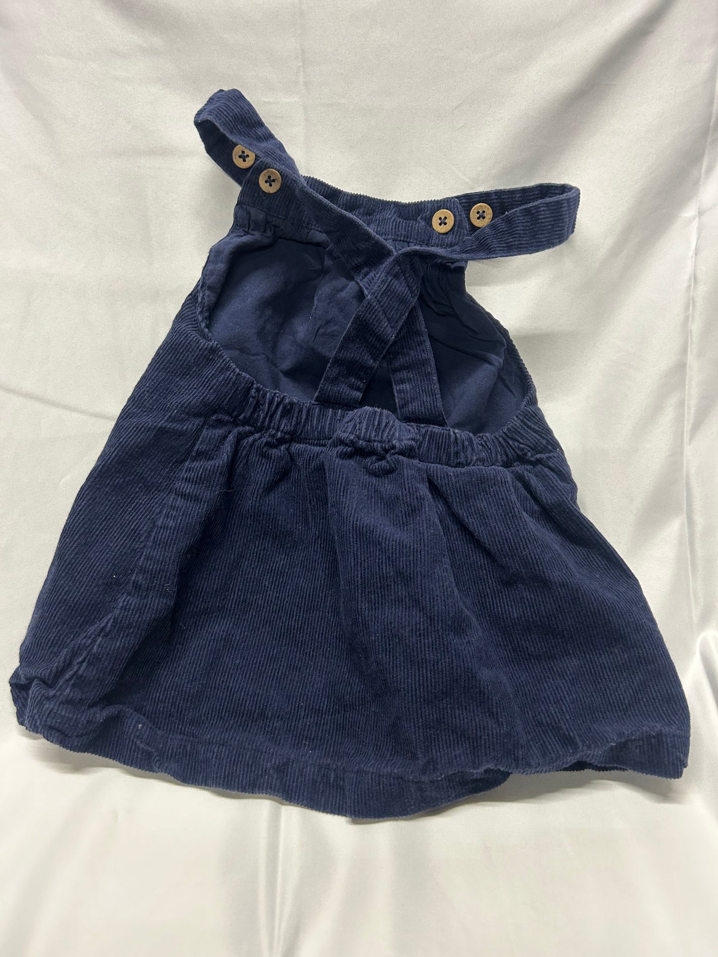 Baby 6-9 months M&S Blue Dress with Buttons