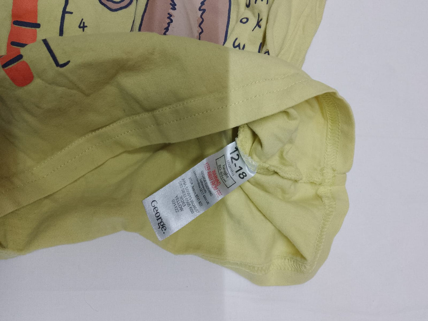 Baby 12-18 Months Lime Green ‘Mummy Look’ monkey T-shirt