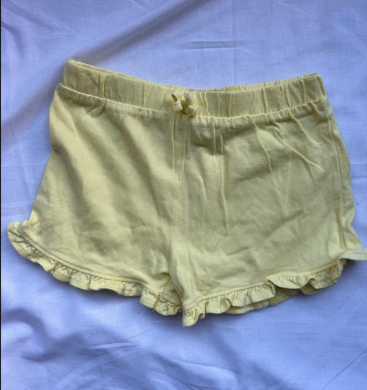 Baby 18-24 Months Pale Yellow Shorts