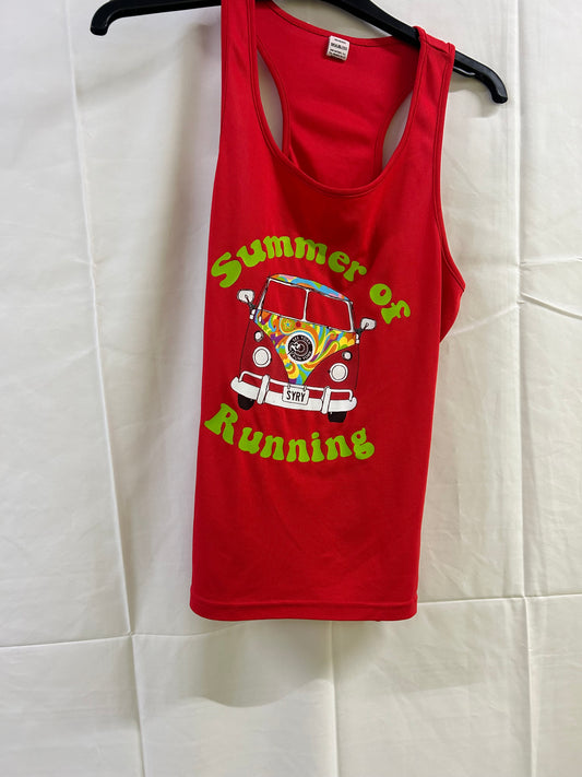 Sports Size M Summer of Running - Campervan Red - Sports Vest