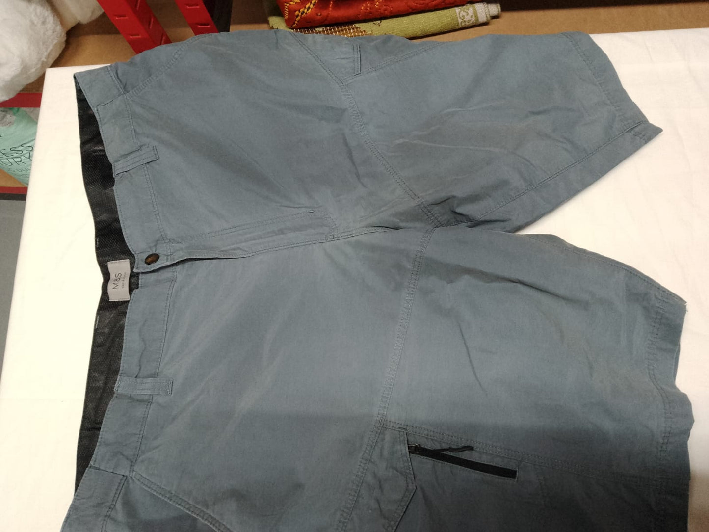 Mens Shorts M&S Grey Size 44 Inch