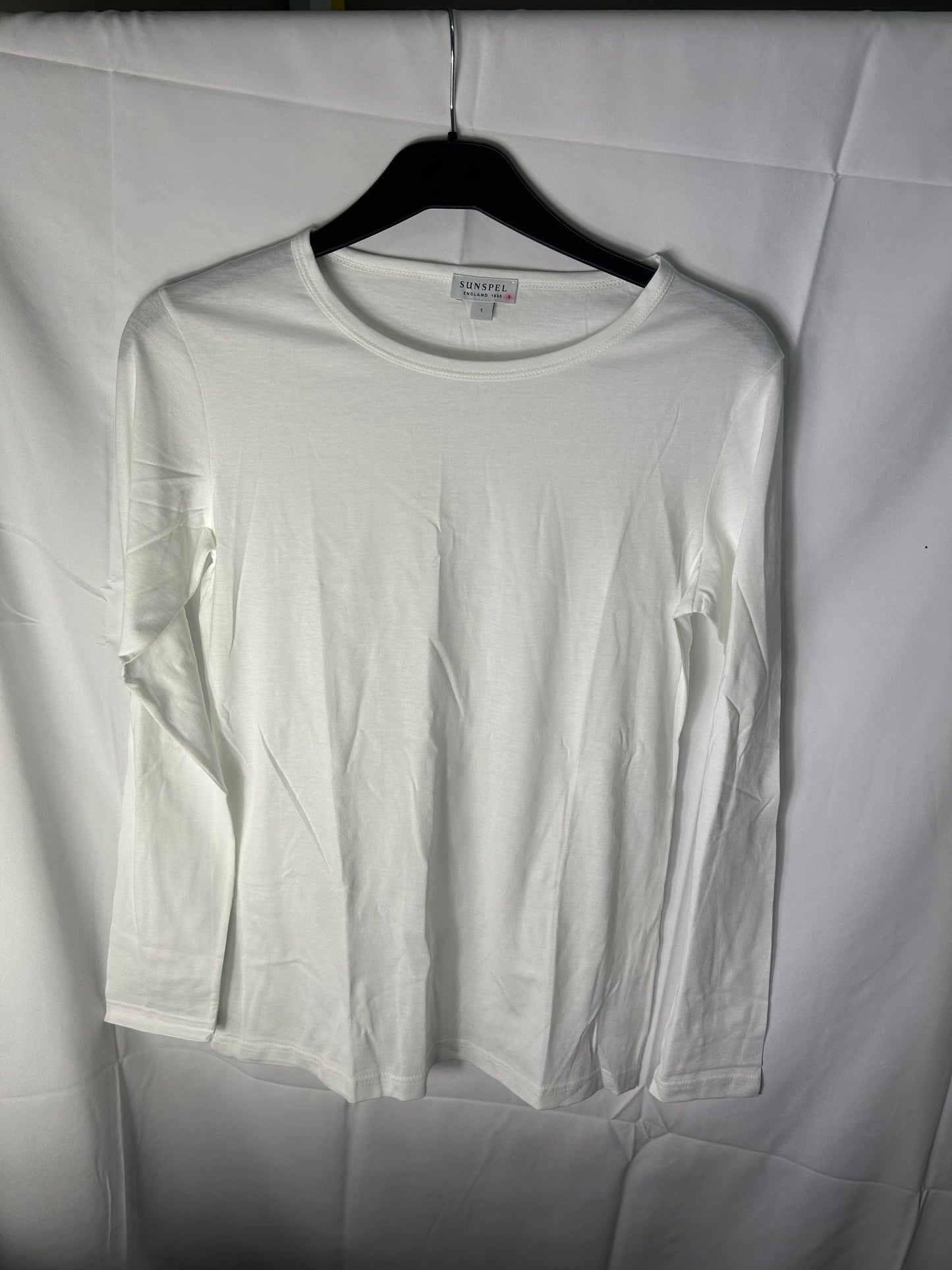 Ladies size 8 - Sunspel Long Sleeve Top