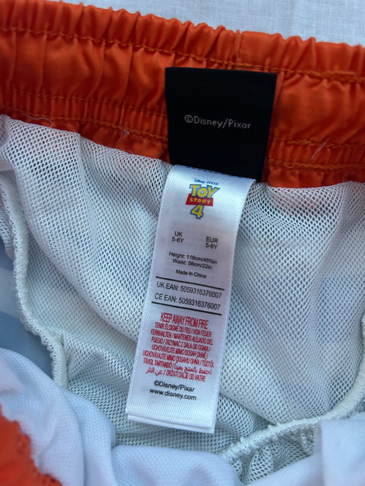 Kids 5-6 Toy Story Swim Shorts