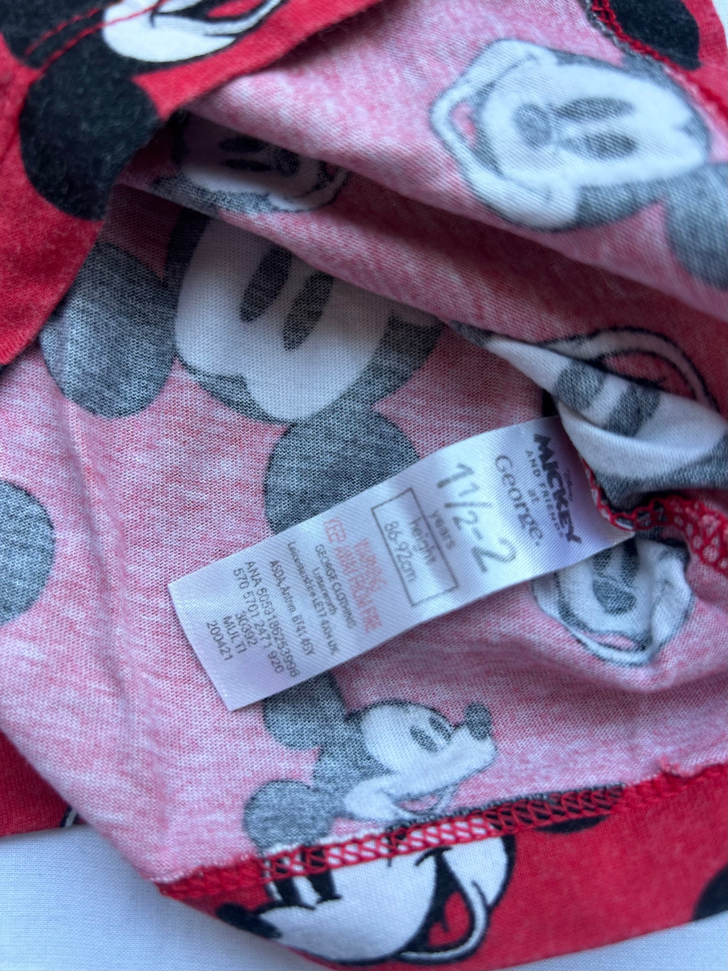 Baby 18-24 Months Red Mickey Mouse Tshirt