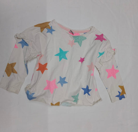Baby 12-18 Months Cream Star Tshirt