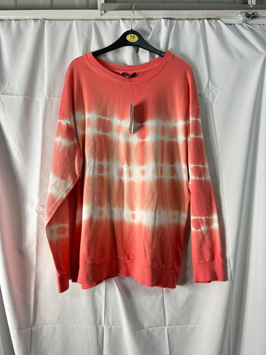 Ladies size 16 - pink tie dye jumper George@Asda