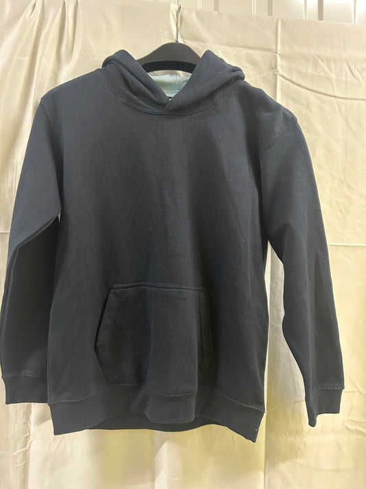Kids Age 12-13 Blue Hoody Light Blue Hood
