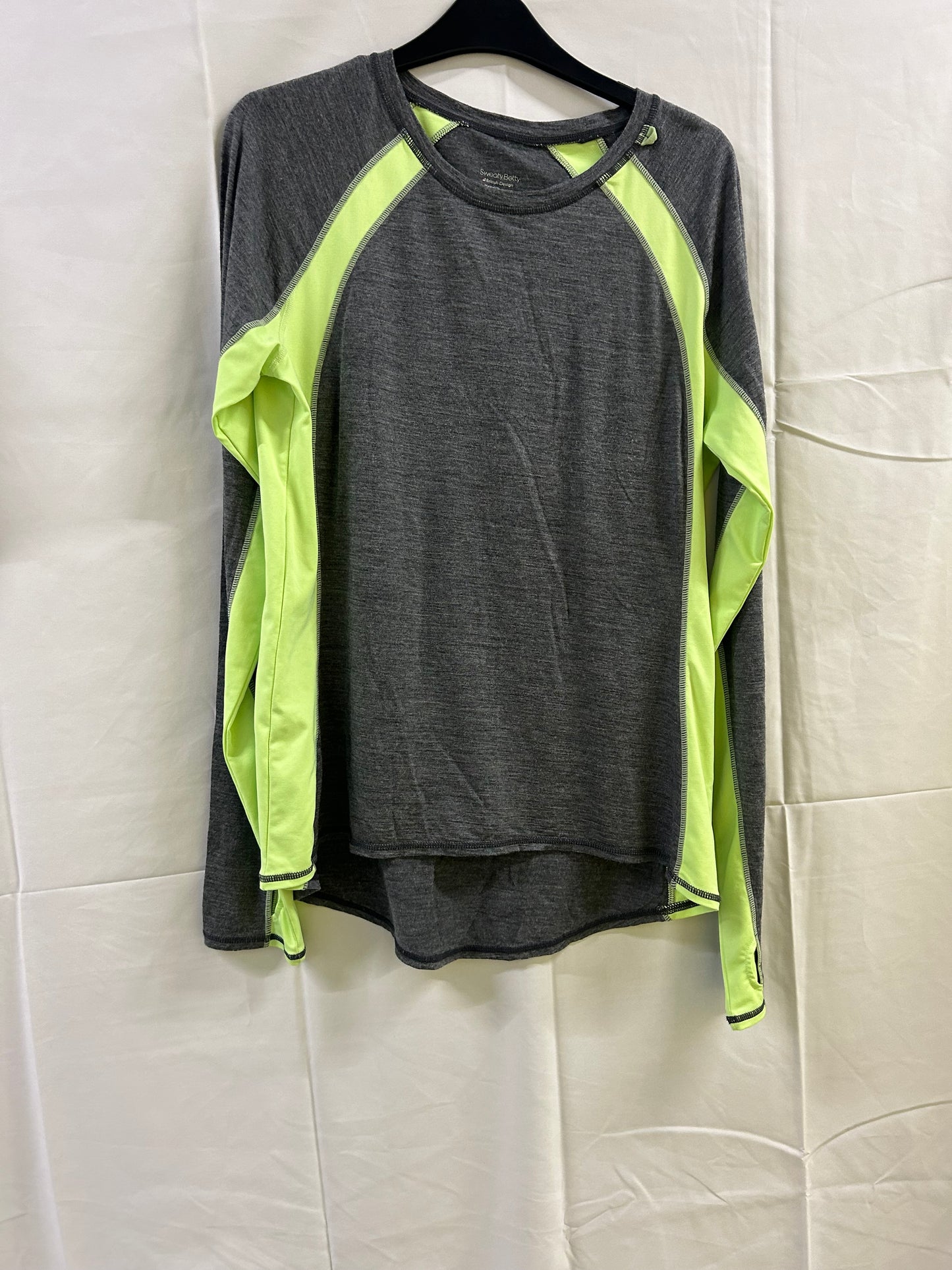 Sports Size XL - Sweaty Betty - Green Grey - Long Sleeve Top