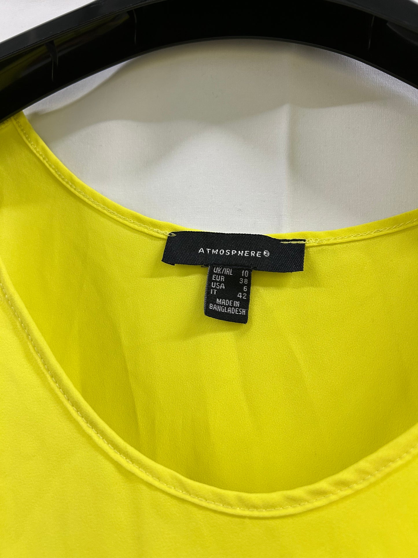 Ladies Size 10 Yellow Vest Top