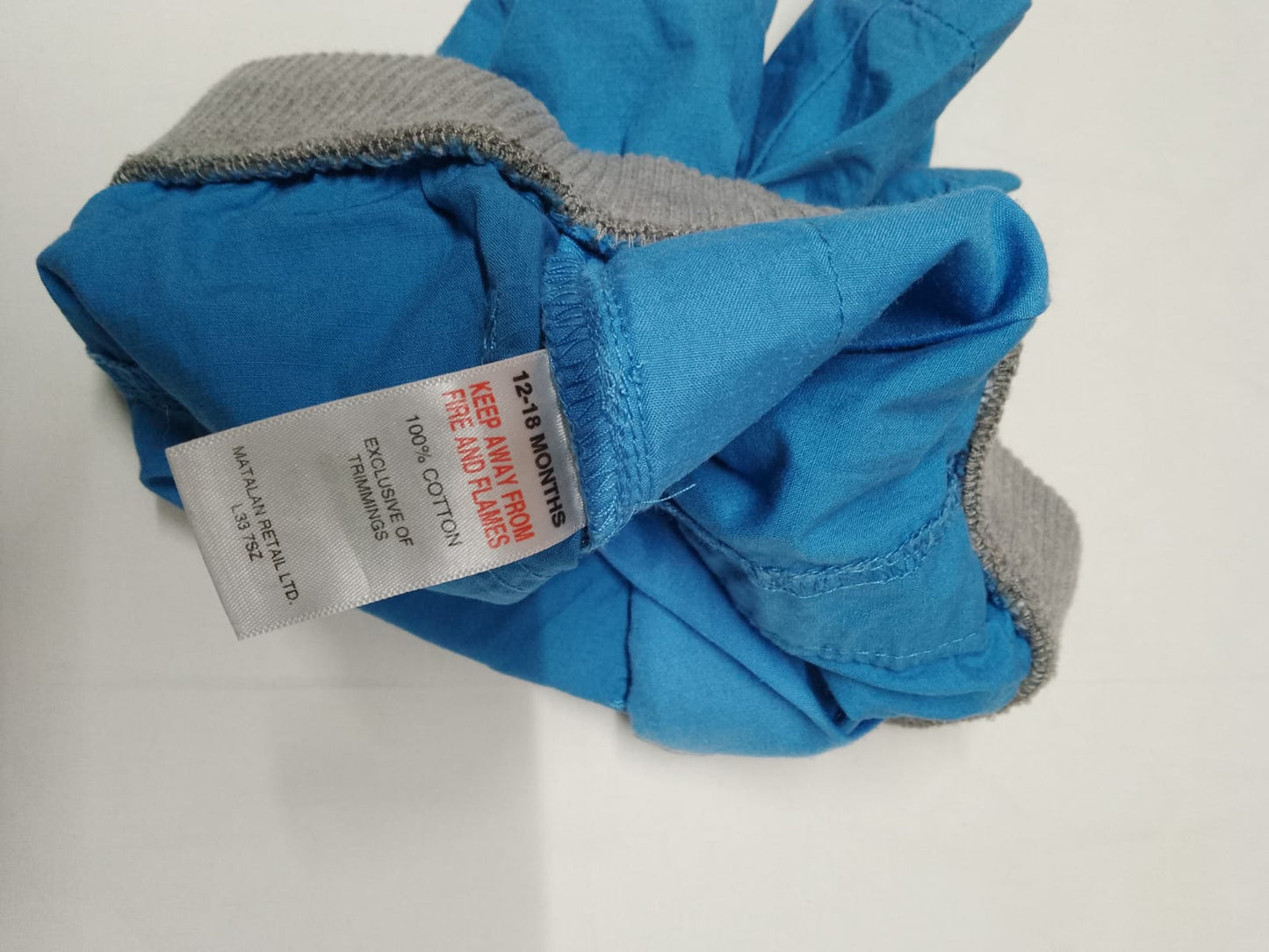 Baby 12-18 Months Plain Blue Shorts