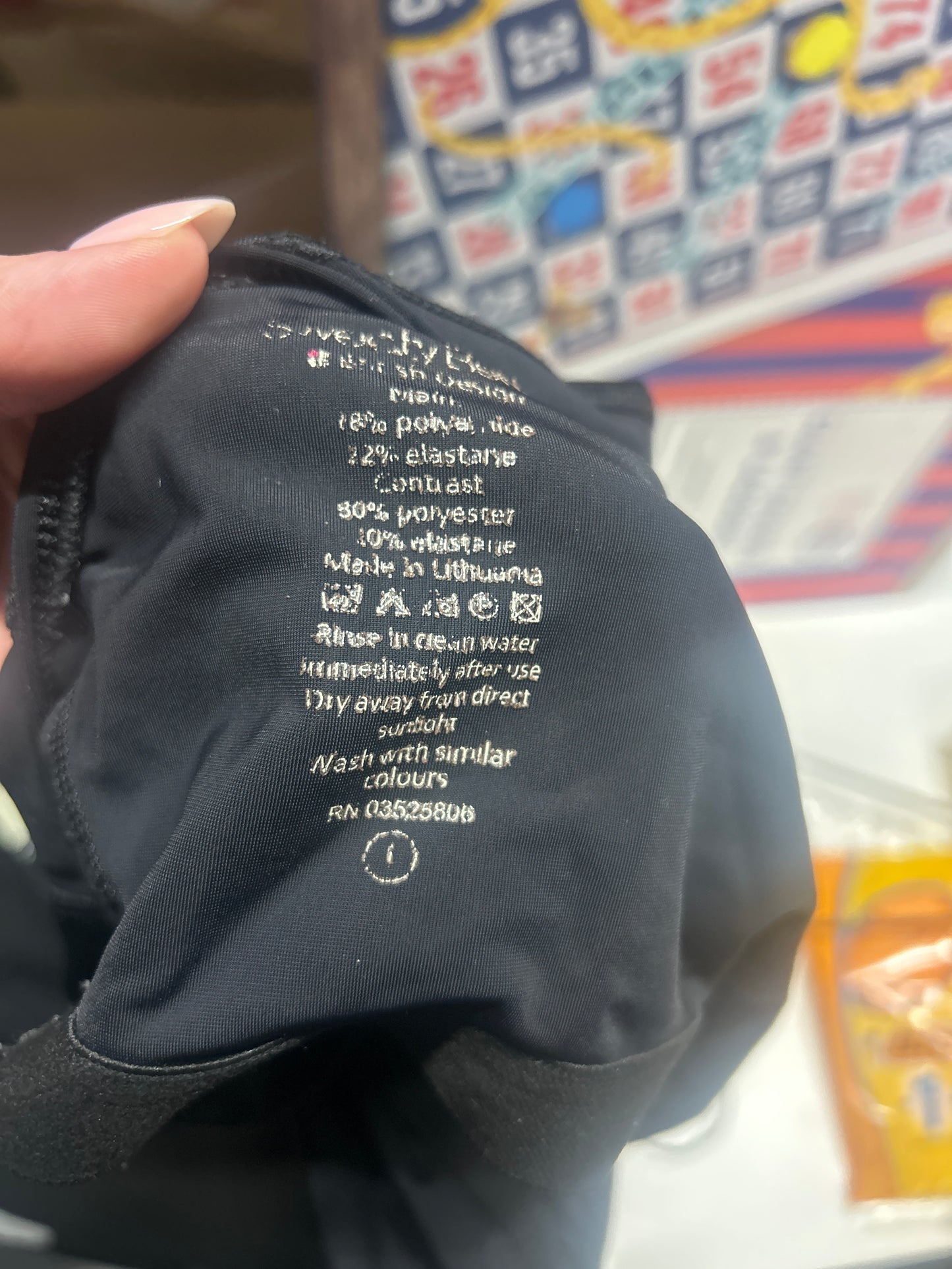 Sports Size L Black Swimming Costume