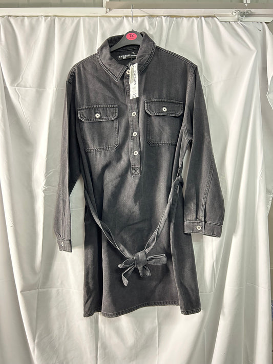 Ladies size 18 - grey denim dress George@Asda