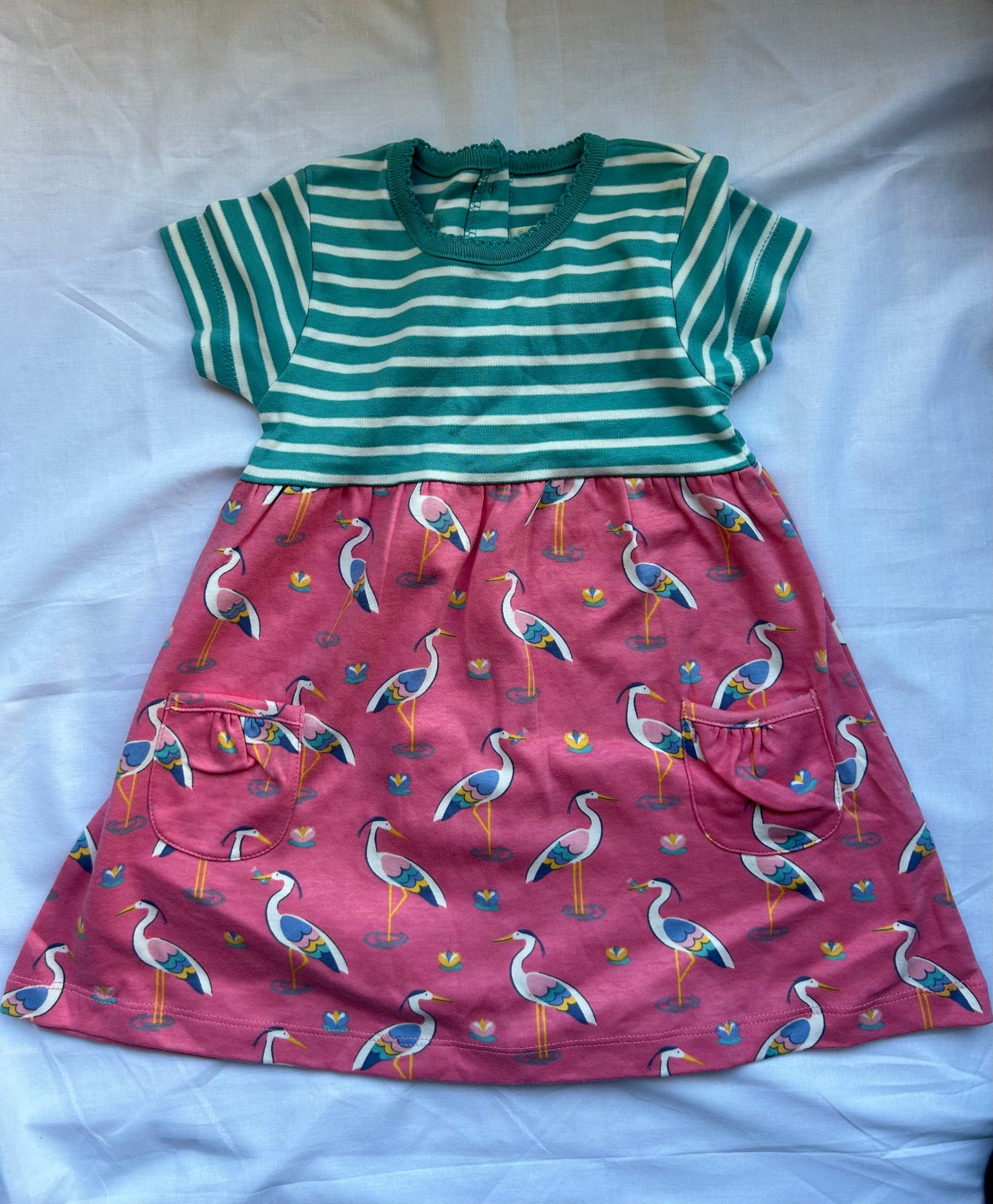 Baby 18-24 Months Storks 'JoJoMamanBebe' Dress