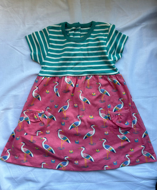 Baby 18-24 Months Storks 'JoJoMamanBebe' Dress