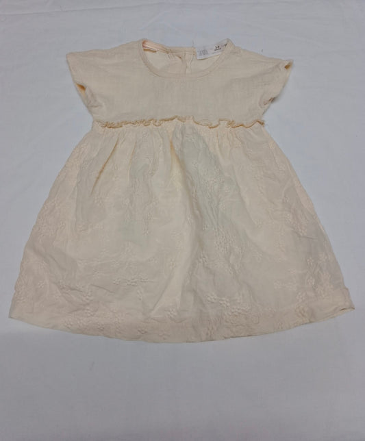 Baby 3-6 months floral design yellow dress