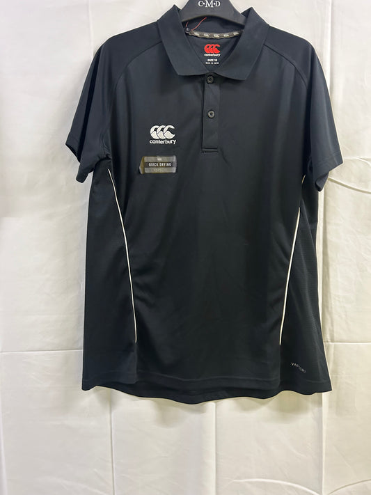 Sports - Black Canterbury Polo Tshirt - Size 18