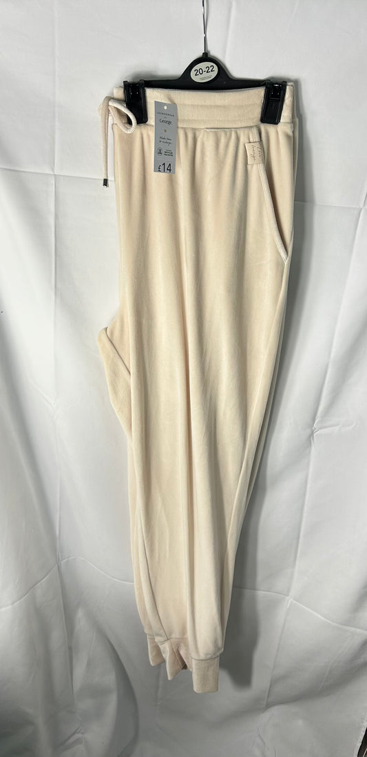 Ladies size 20-22 - cream lounge joggers George@Asda