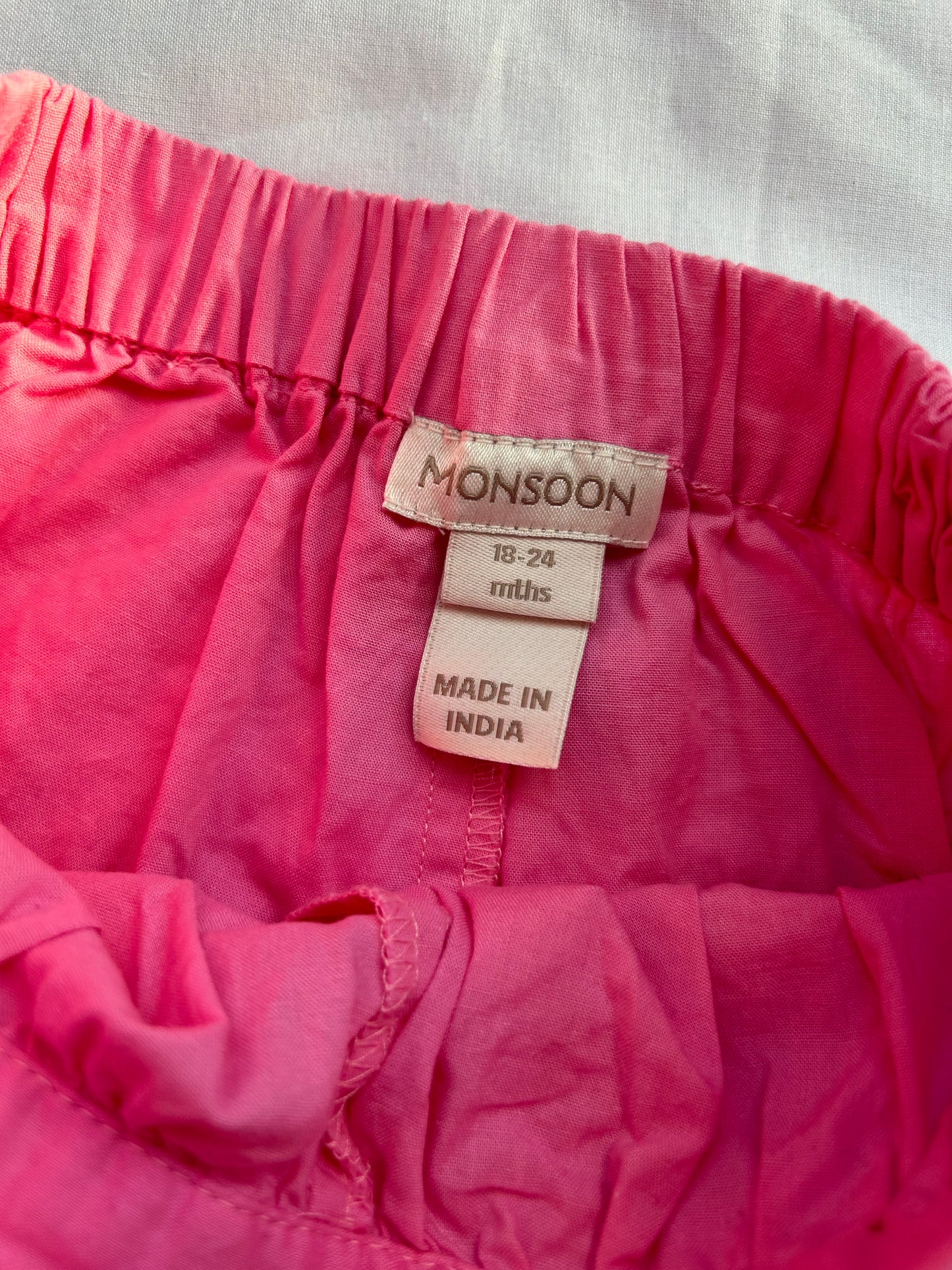 Baby 18-24 Months Monsoon Pink Shorts