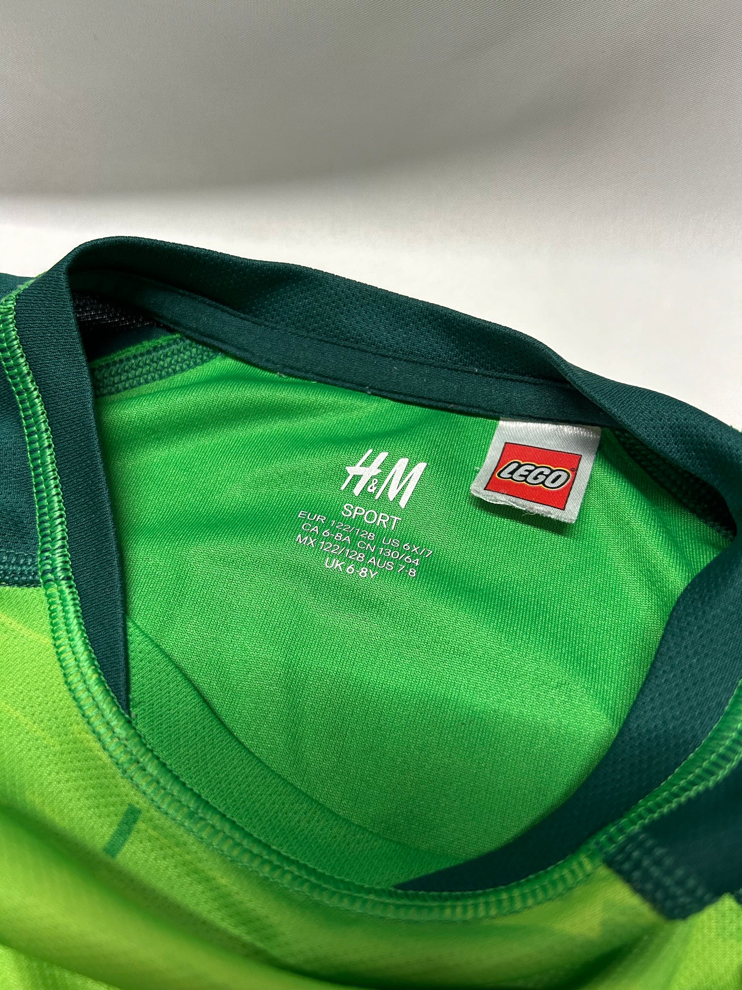 Kids Age 6-7 Green 'Ninjago' football tshirt