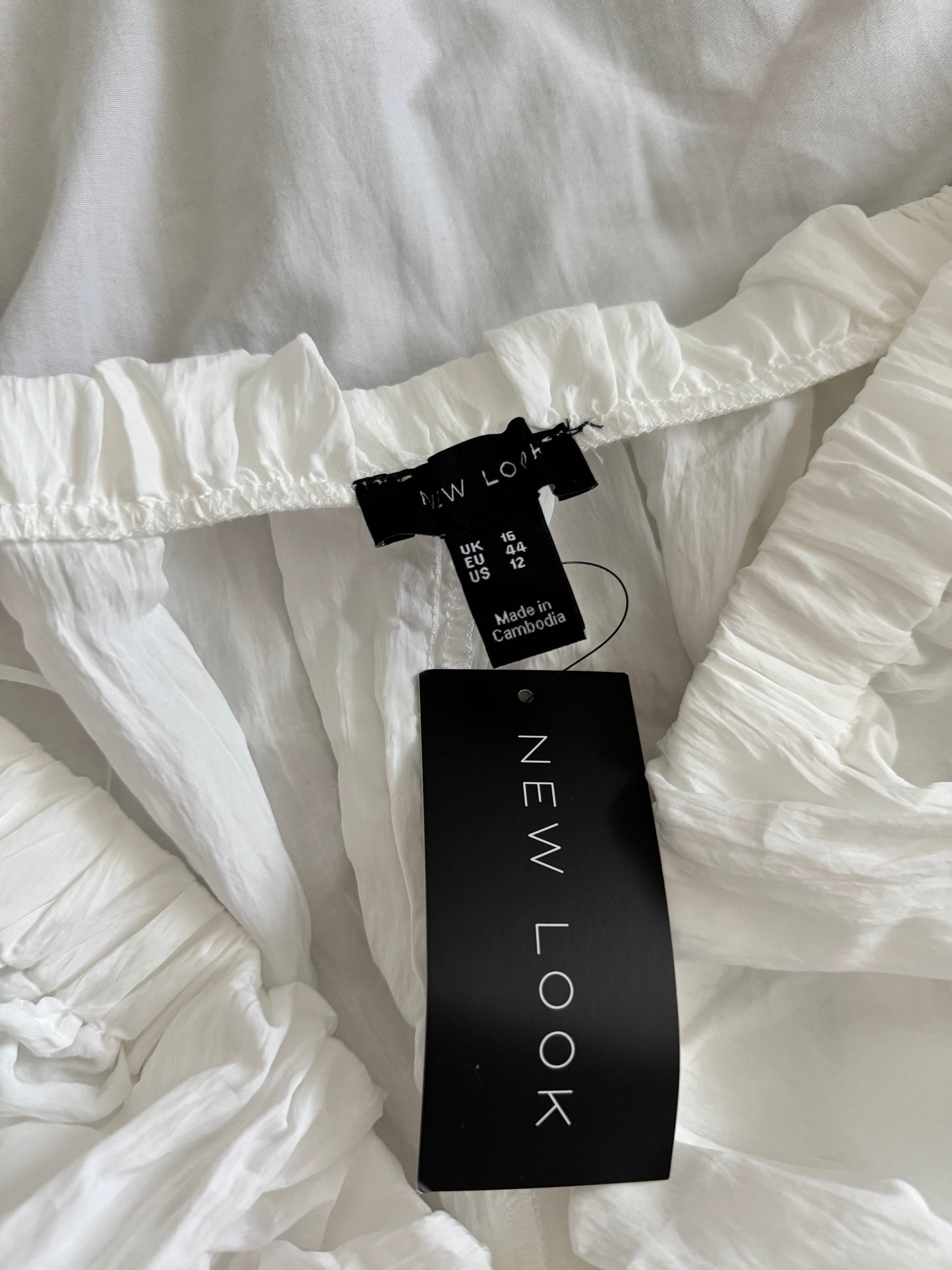 Ladies size 16 - New Look white t-shirt