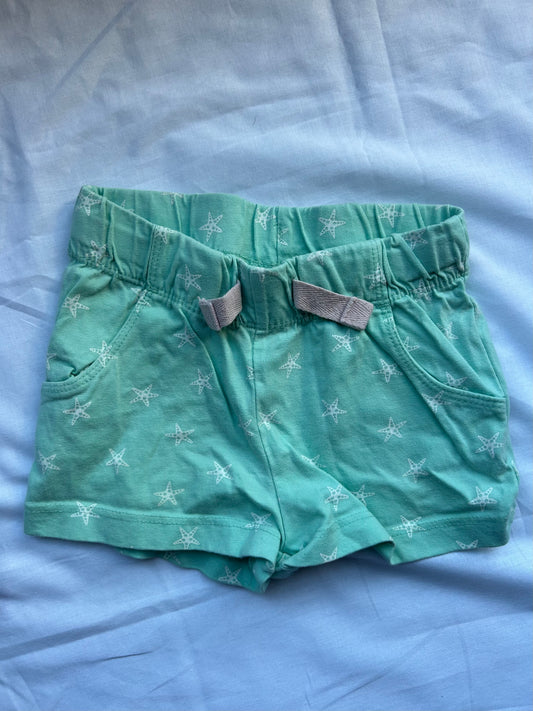 Baby 18-24 Months 'LupiLoo' Green Starfish Shorts