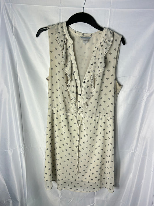Ladies size 12 - H&M white patterned dress