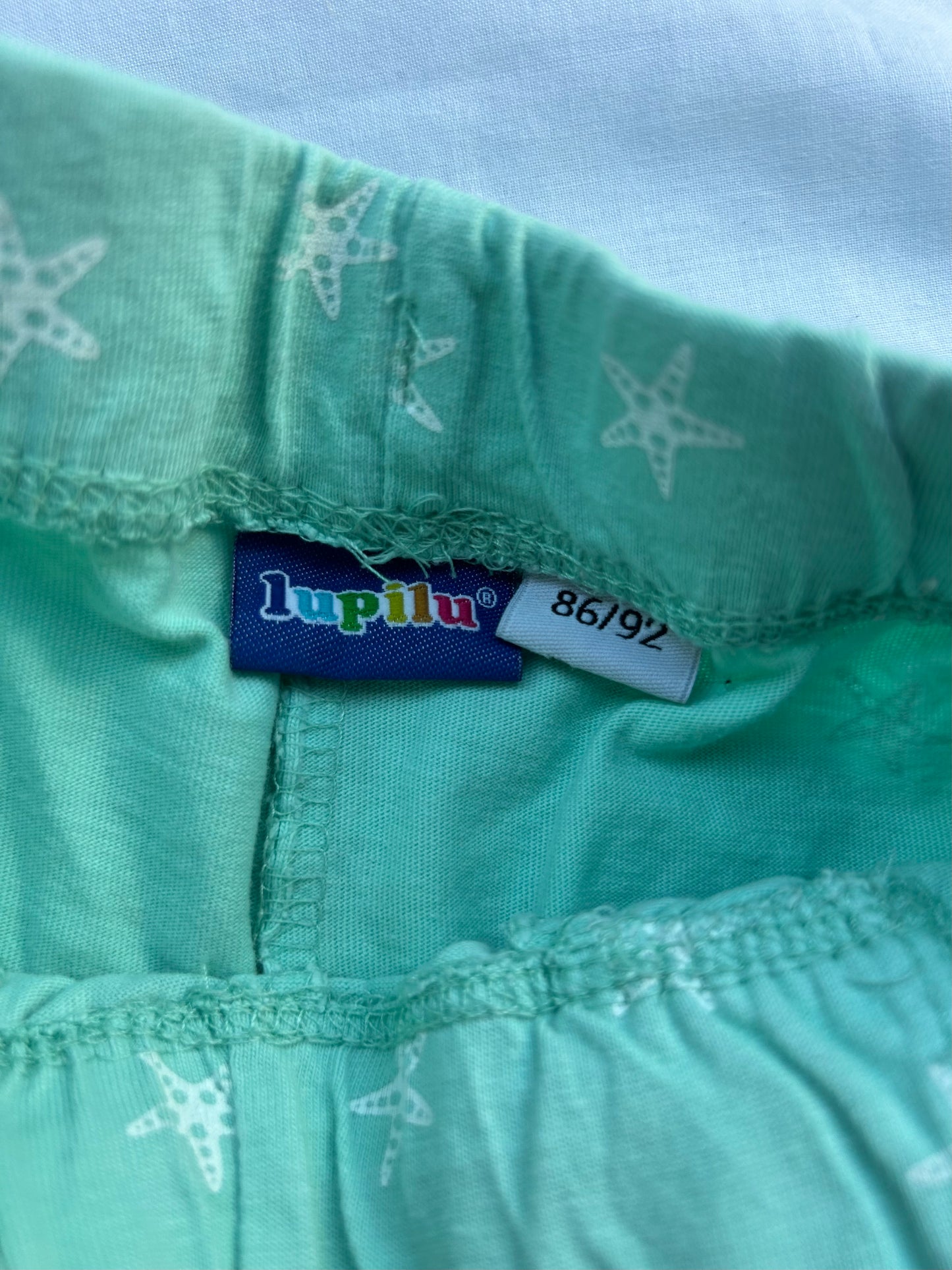 Baby 18-24 Months 'LupiLoo' Green Starfish Shorts