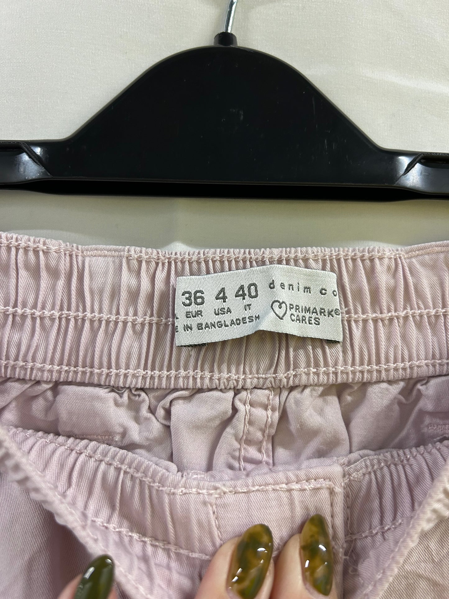 Ladies Size 8 Primark “Denim & Co” Pink Pale Shorts