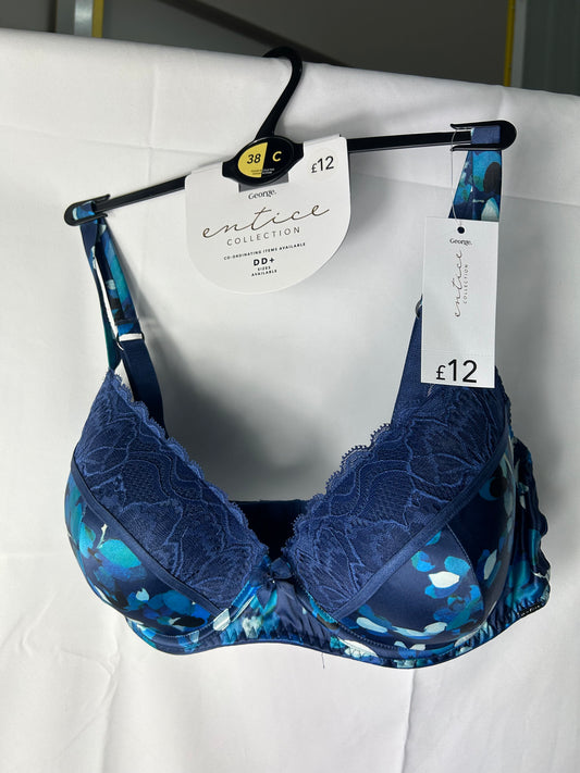 Ladies size 38C - Blue Bra - George@Asda
