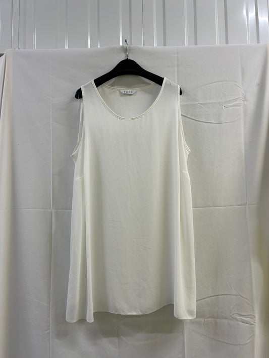 Ladies Size 18 Evans White Vest Top