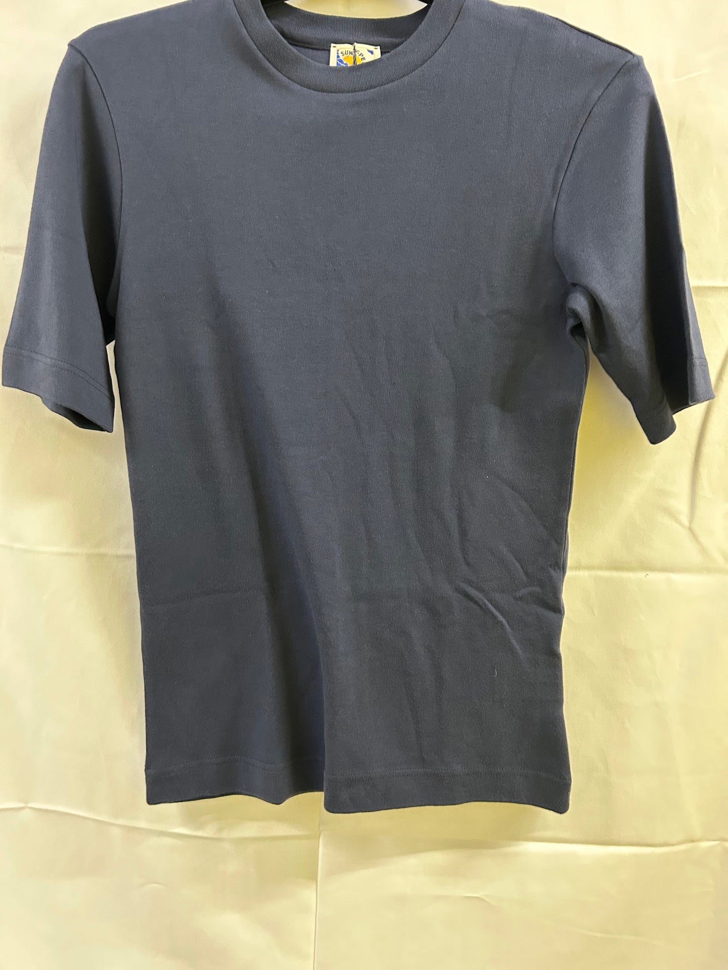 Ladies Size 4 Sunspel Navy Tshirt