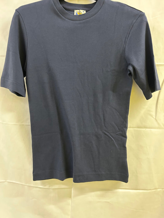 Ladies Size 4 Sunspel Navy Tshirt