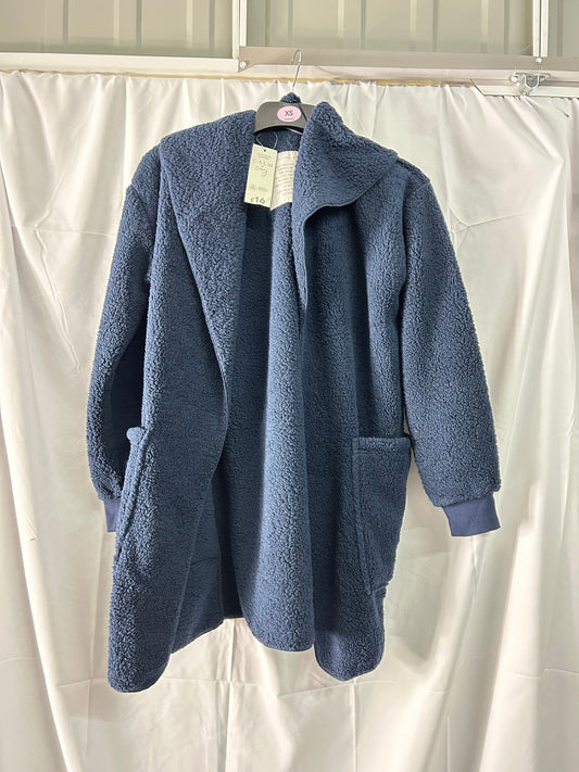 Ladies size XS - Blue Fleece dressing gown George@Asda