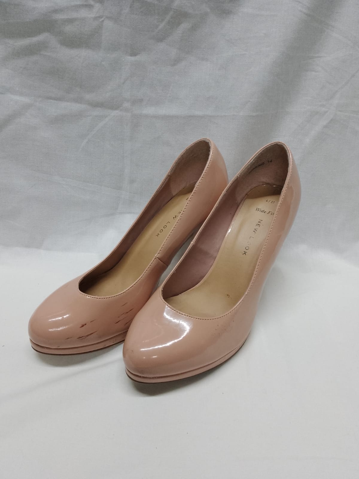 Ladies Size 4 - Nude Heels / Shoes ‘New Look’