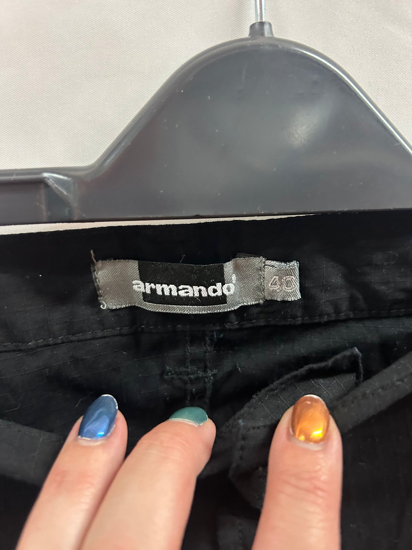 Men’s size 40 inch waist - Armando Black Shorts