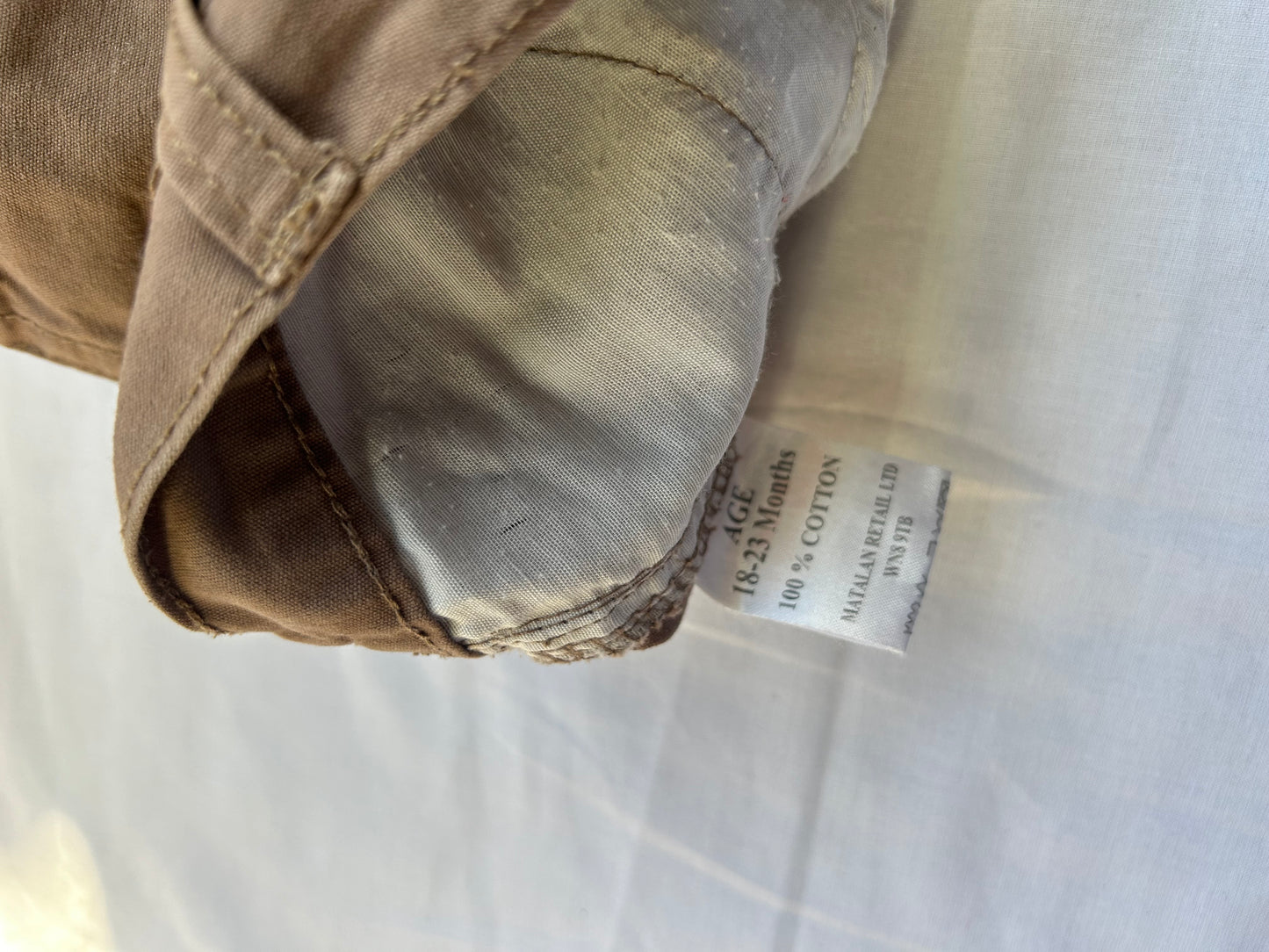 Baby 18-24 Months Brown Shorts Cargo with pockets