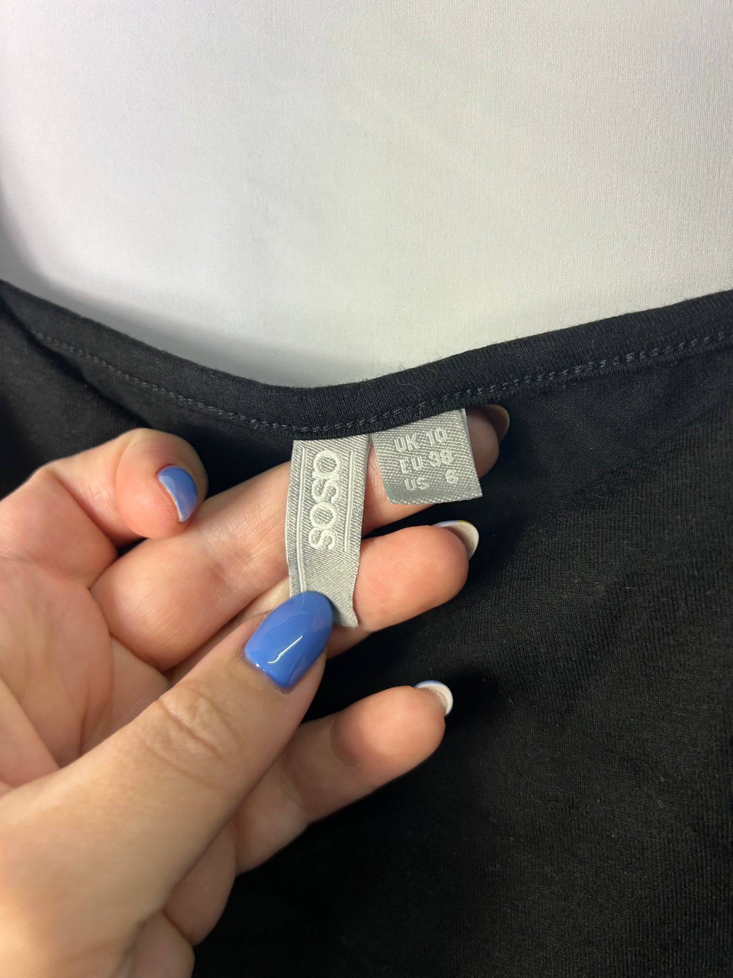 Ladies Maternity Dress - Size 10 - Black Strappy Dress - Asos