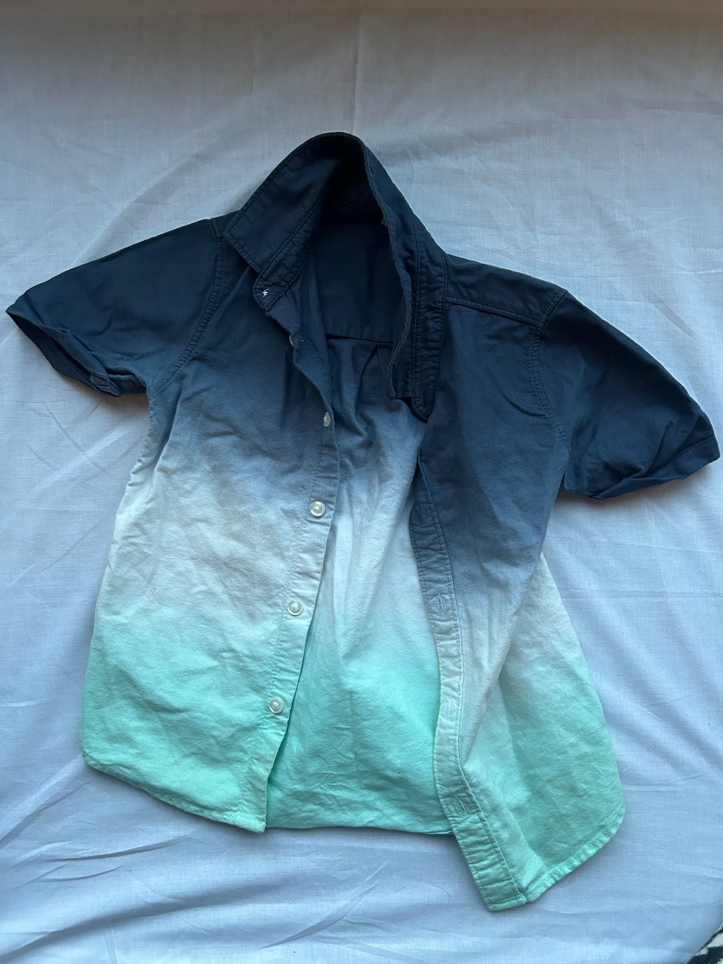 Kids 5-6 Blue Tie Dye Shirt