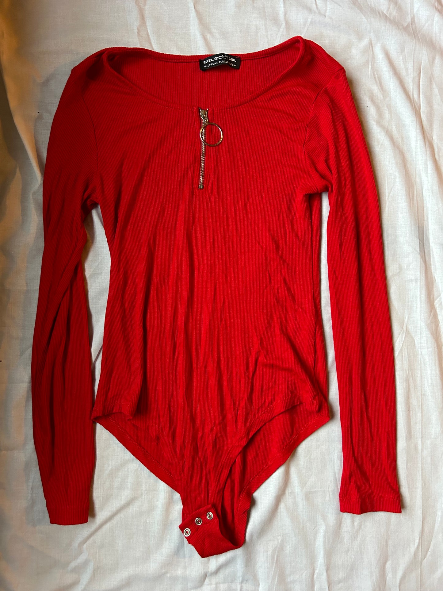 Kids Age 12-13 Select red long sleeve top