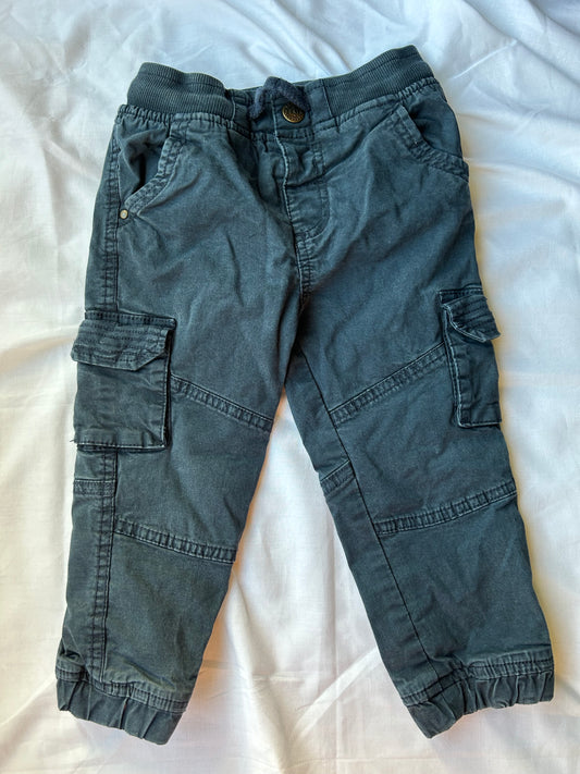 Baby 18-24 Months Navy cargo trousers with pockets