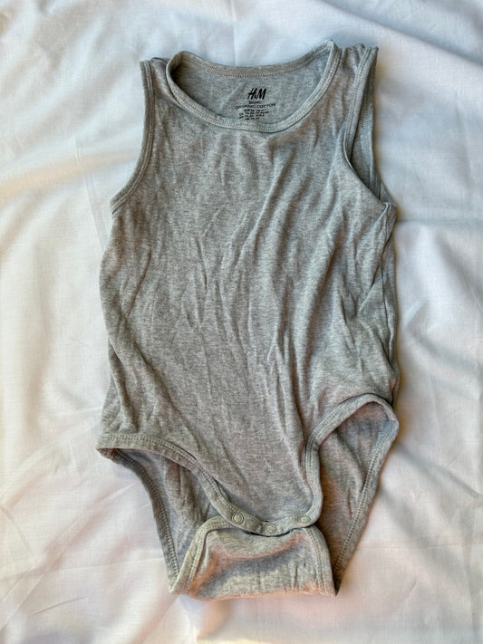 Baby 18-24 Months  Grey Babygrow 'H&M' Vest