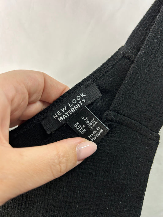 Ladies Maternity Dress - Size 8 - Black - New Look