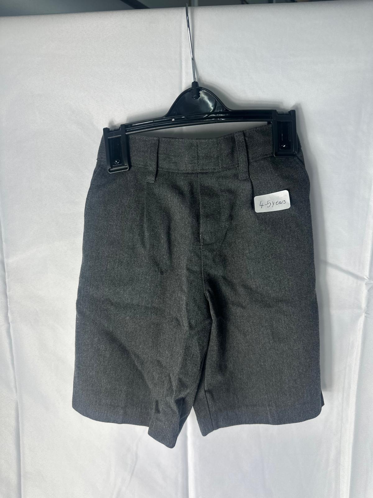 Kids Boys School Shorts grey - Age 4-5