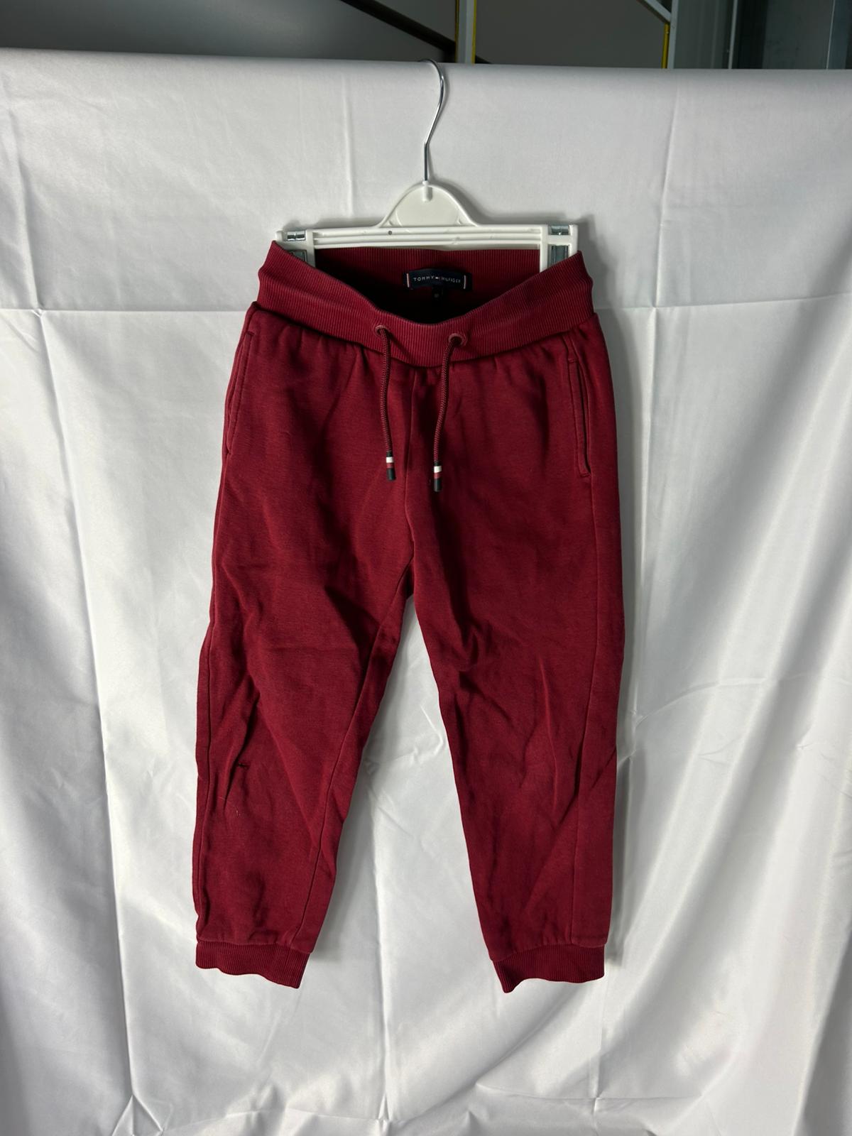 Kids Boys Trousers TOMMY HILFIGER red Joggers - Age 4-5 Years