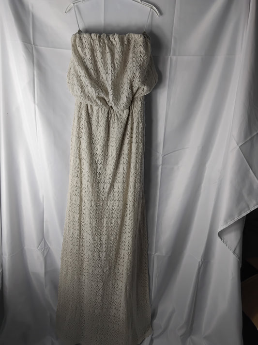 Ladies size 6 - New Look White Strapless Lace Dress