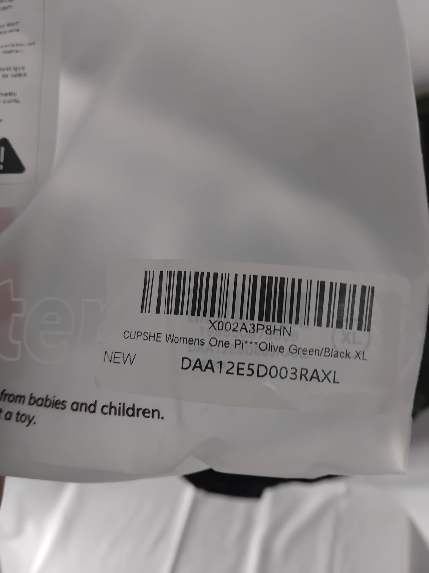 Ladies Swimwear Green Grey One Piece - Size XL