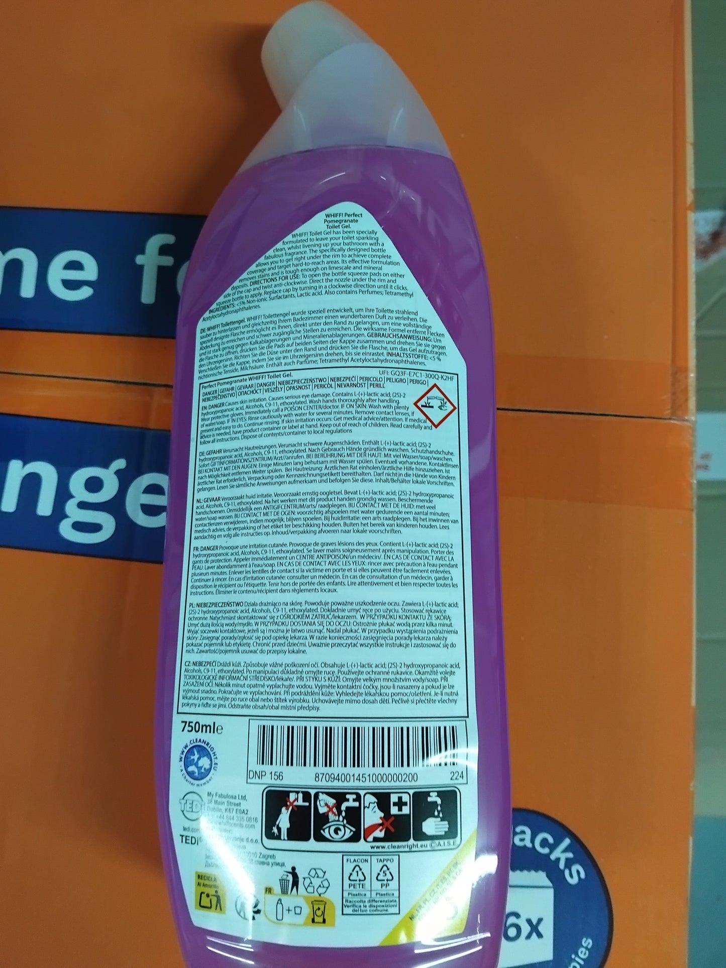 Whiff Toilet Gel - Pomegranate Scent