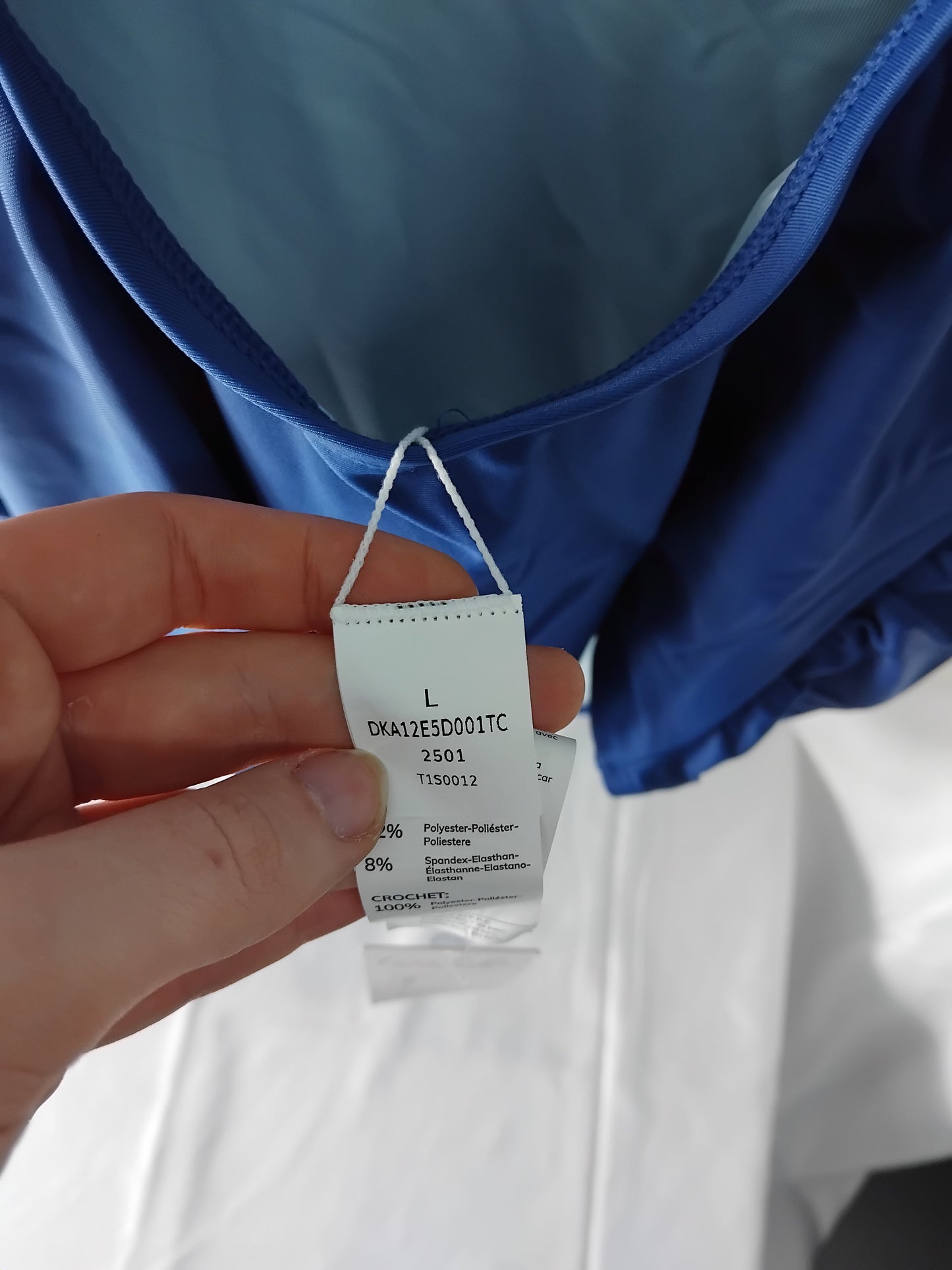 Ladies Maternity Swimwear Blue One Piece - Size L